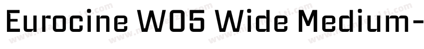 Eurocine W05 Wide Medium字体转换